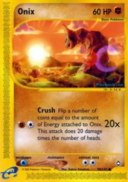 Damaged Onix - 98/147 - Common Pokemon Aquapolis - Image 1