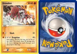 Groudon 14/106 Rare Emerald Pokemon NM - Image 3