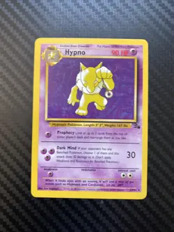 Pokemon Hypno 23/62 Fossil Unlimited Nonholo LP/MP - Image 1