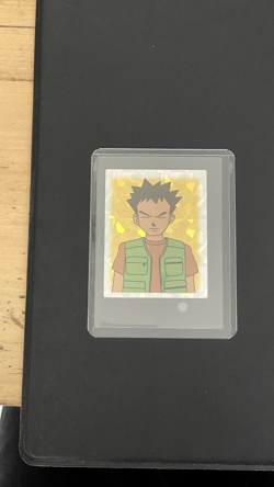 POKEMON Sticker Merlin Holo S27 Dresseur Pierre - Brock Topps Nintendo 2000 TBE - Image 3