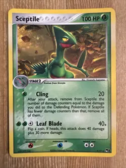 Pokemon TCG - Sceptile 4/17 RARE HOLO - POP Series 1 - NM/VLP - Image 1