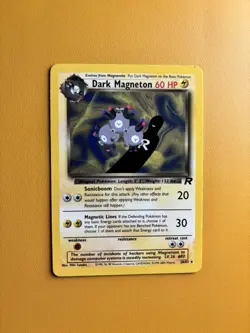 Dark Magneton | 28/82 | Team Rocket Regular Rare | Pokemon TGC NM Condition - Image 1