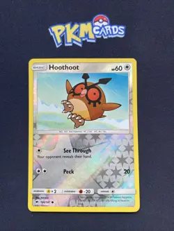 Pokemon TCG Hoot Hoot Burning Shadows 106/147 Reverse Holo LP. - Image 1