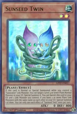 Sunseed Twin - GFTP-EN017 - Ultra Rare - 1st Edition - Lightly Played - Image 1