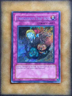 Yugioh Treacherous Trap Hole CSOC-EN089 Secret Rare LP - Image 1