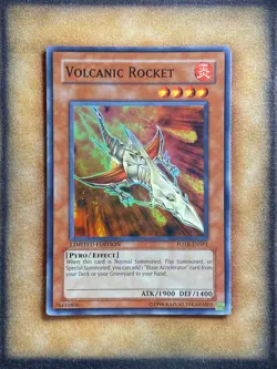 Yugioh Volcanic Rocket FOTB-ENSP1 Super Rare Limited Edition NM - Image 1