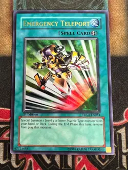 Yugioh Emergency Teleport TDGS-EN053 Ultra Rare 1st Edition NM - Image 1