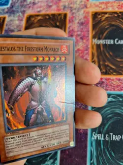 Yu-Gi-Oh! Thestalos the Firestorm Monarch RDS-EN021 Super Rare 1st Edition MP - Image 3