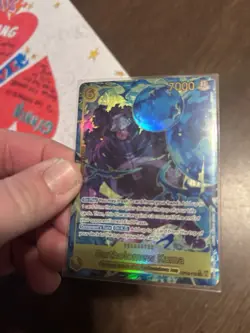 One Piece Op12-119 Bartholomew Kuma Full Art SEC Card. Mint - Image 1