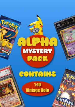 Pokemon Alpha Mystery Pack - Graded Card & Sealed Booster (Manufacturer Sealed) 728192494000 - Image 2