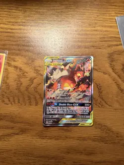 Reshiram & Charizard GX SM201 TAG TEAM Promo Holo Sm Pokemon Card - Image 3