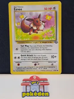 Eevee 51/64 | Base Set Jungle | Non Holo Pokemon Card MP - Image 1