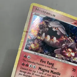 Pokemon TCG 2009 Arceus Card -- Heatran 3/99 Holo DAMAGED - Image 2