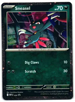 Sneasel 020 - Mega Evolutions Promo Pokemon TCG - LP Card - Image 1