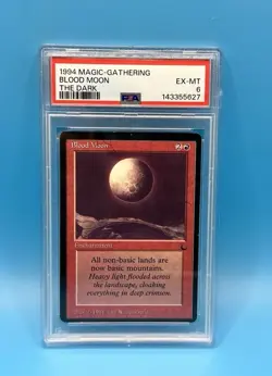 Magic The Gathering MTG - The Dark - Blood Moon LP PSA 6 Fast Shipping !!! - Image 1