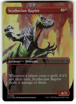 FOIL MTG Scytheclaw Raptor (Borderless) The Lost Caverns of Ixalan Foil - Image 1
