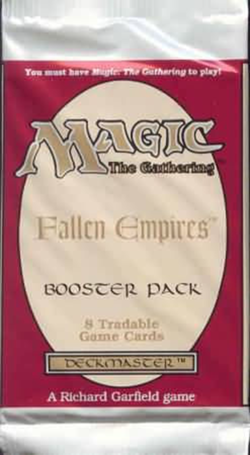 Vintage 1994 Factory Sealed Magic the Gathering Fallen Empires Booster Pack - Image 1