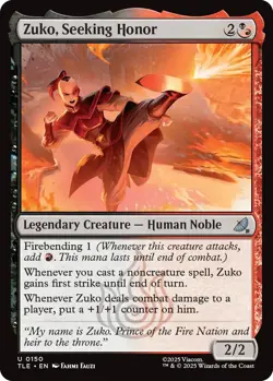 1 x Zuko, Seeking Honor - Avatar: The Last Airbender: Eternal-Legal - NM-Mint - - Image 1
