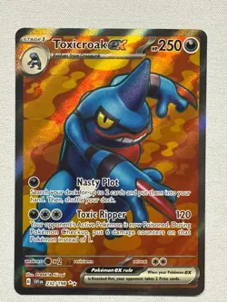 Toxicroak ex 232/198 Ultra Rare Scarlet & Violet Pokemon Near Mint - Image 1