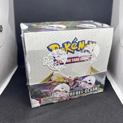Pokemon TCG Sword Shield Rebel Clash Booster Box NEW FACTORY SEALED - Image 1