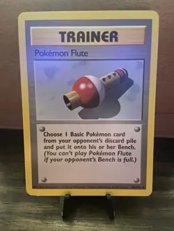 Pokemon TCG Pokemon Flute 86/102 Base Set Uncommon Trainer Regular 1999 - Image 3