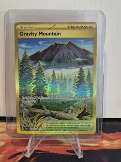 Gravity Mountain NM GOLD 250/191 Sv08: Surging Sparks Pokemon TCG Holo - Image 1