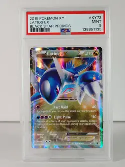 Latios EX - XY Black Star Promo - #XY72 - Pokemon Ultra Rare - 2014 - PSA 9 - Image 1