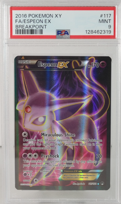Espeon EX - POKEMON - BREAKpoint - #117 - Full Art - 2016 - PSA 9 - Image 1