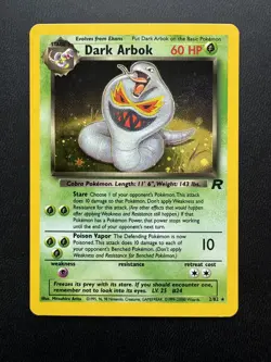 Dark Arbok - Pokemon Team Rocket 2/82 - Holo - NM - Image 1
