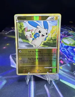 Pokemon Minun Reverse Holo 34/95 – HeartGold SoulSilver Unleashed - Image 1