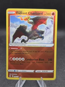 Radiant Charizard 020/159 Pokemon Crown Zenith - NM - Image 1