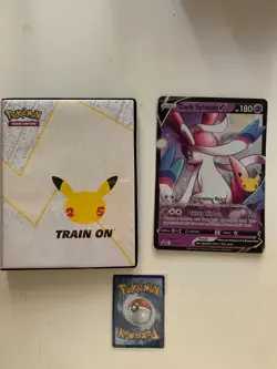 DARK SYLVEON V PROMO + CELEBRATIONS JUMBO / OVERSIZE BINDER - POKEMON TCG - Image 1
