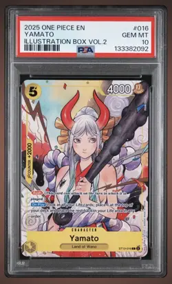 Yamato (Illustration Box Vol.2) ST13-016 One Piece Promotion Cards Foil PSA 10 - Image 1