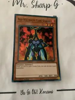 NEO-WELTRAUM FLARE SCARAB - 1. AUFLAGE SHVA-DE033 DEUTSCH Yu Gi Oh! CARD SUPER R - Image 4