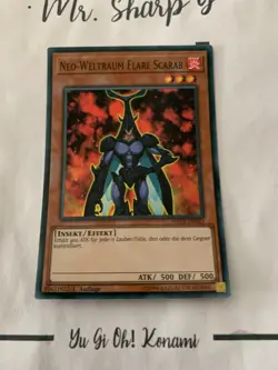 NEO-WELTRAUM FLARE SCARAB - 1. AUFLAGE SHVA-DE033 DEUTSCH Yu Gi Oh! CARD SUPER R - Image 5