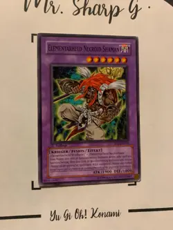 ELEMENTARHELD NECRO SHAMAN - 1.AUFLAGE EOJ-DE036 DEUTSCH Yu-Gi-Oh! CARD COMMON - Image 4