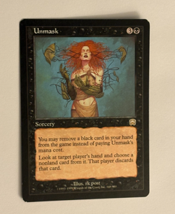 MTG - Unmask Mercadian Masques Set - Rare Sorcery Card - LP - Image 1
