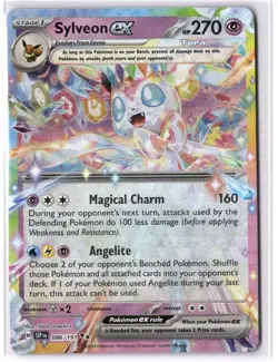 Sylveon ex 086/191 Sv08: Surging Sparks Holo Double Rare Pokemon Card Mint - Image 1