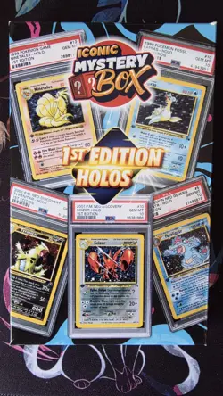 MYSTERY POKEMON:A 1ST EDITION WIZARD OF THE COAST PSA HOLO ENGLISH VINTAGE CARD - Image 1
