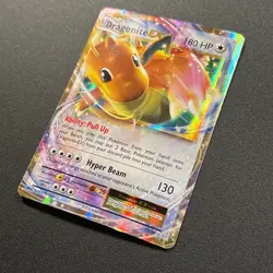 Dragonite EX 72/108 Evolutions Holo Pokemon Card Near Mint NM - Image 4