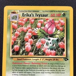Erika's Ivysaur 41/132 Gym Challenge Non-Holo Pokemon Card Near Mint NM - Image 2