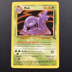Muk 28/62 Fossil Vintage WOTC Pokemon Card Near Mint NM - Image 1