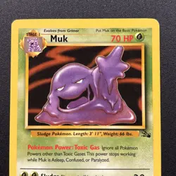 Muk 28/62 Fossil Vintage WOTC Pokemon Card Near Mint NM - Image 2
