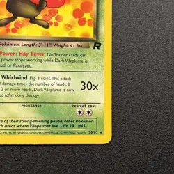 Dark Vileplume 30/82 Team Rocket Regular Vintage WOTC Pokemon Card Near Mint NM - Image 5