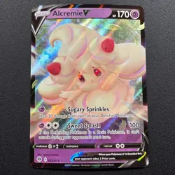 Alcremie V 22/73 Champions Path Holo Full Art Pokemon Card Near Mint NM - Image 1
