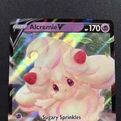 Alcremie V 22/73 Champions Path Holo Full Art Pokemon Card Near Mint NM - Image 2