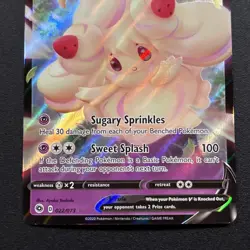 Alcremie V 22/73 Champions Path Holo Full Art Pokemon Card Near Mint NM - Image 3