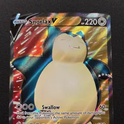 Snorlax V (Full Art) 197/202 Swsh01: Sword & Shield Holo Pokemon Card Near Mint - Image 2