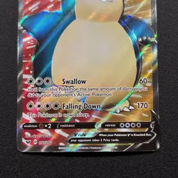 Snorlax V (Full Art) 197/202 Swsh01: Sword & Shield Holo Pokemon Card Near Mint - Image 3