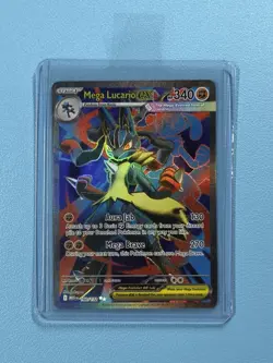 Mega Lucario ex 160/132 Mega Evolution Ultra Rare Pokemon Card Mint NM - Image 3